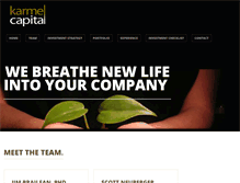 Tablet Screenshot of karmelcapital.com